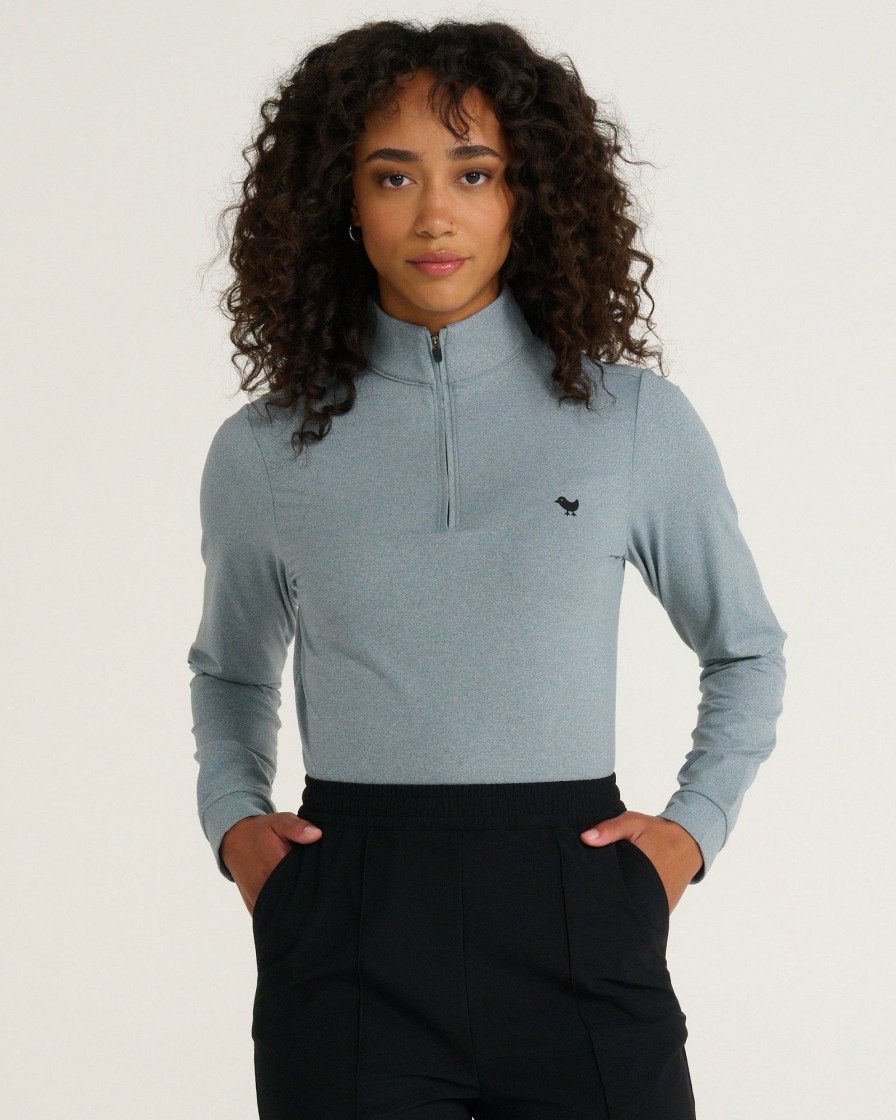 Women'S Bad Birdie Quarterzips | Quarterzip Heather