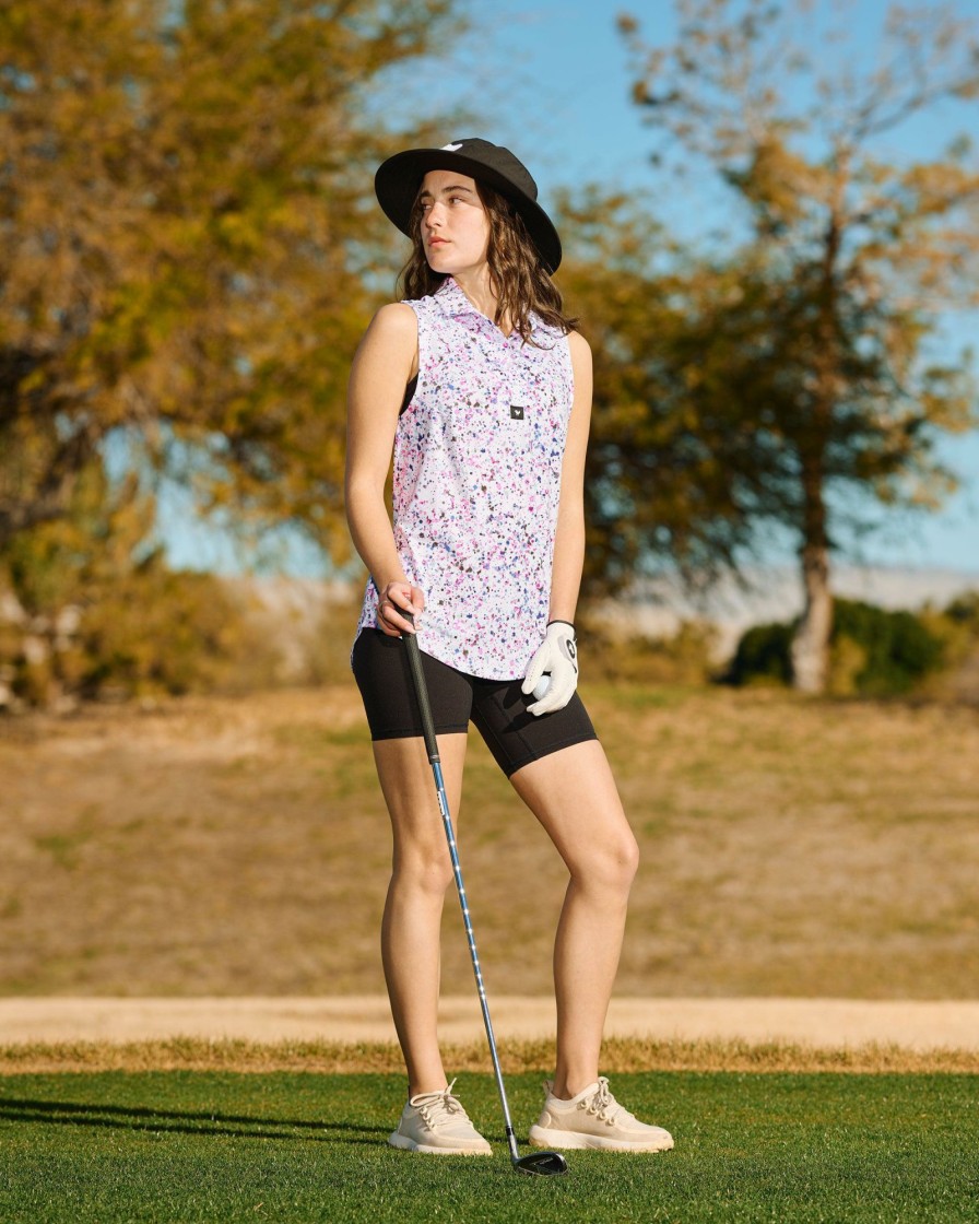 Women'S Bad Birdie Polos | Paint Splatter 3