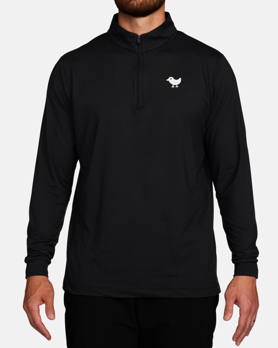 Men'S Bad Birdie Quarterzips | Quarterzip Black