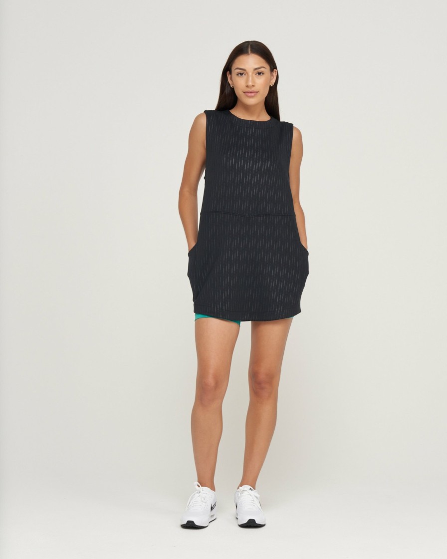 Women'S Bad Birdie Sleeveless | Mirabel Dress Cattail - Black Beauty