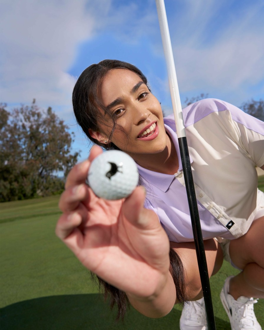 Women'S Bad Birdie Polos | Range Crop Polo Lavender