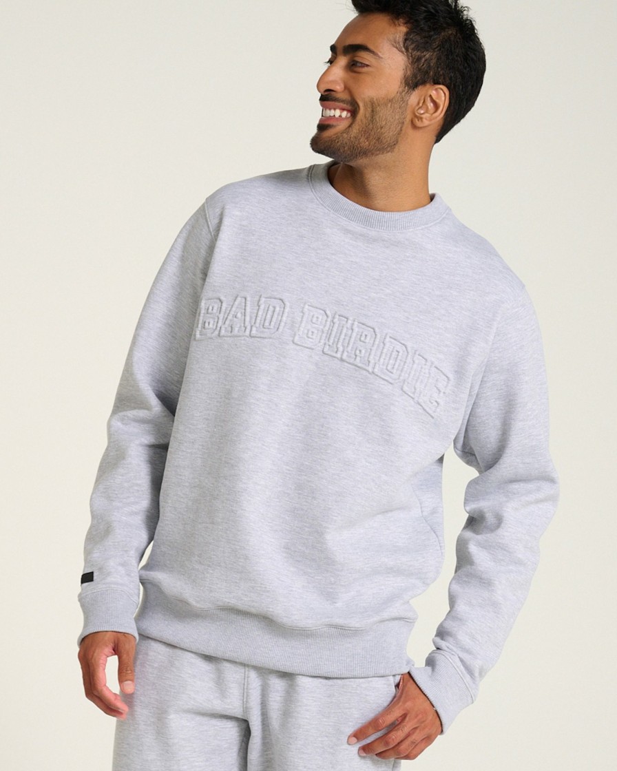 Men'S Bad Birdie Sweatshirts | Crew Sweatshirt Heather Grey