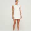 Women'S Bad Birdie Sleeveless | Mirabel Dress Cattail - Whisper White