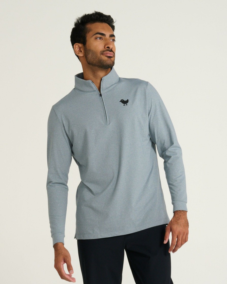 Men'S Bad Birdie Quarterzips | Quarterzip Heather