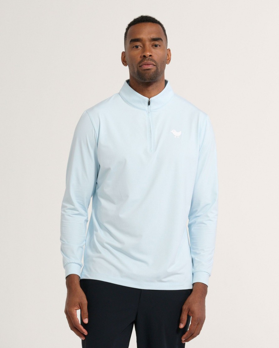 Men'S Bad Birdie Quarterzips | Quarterzip Baby Blue