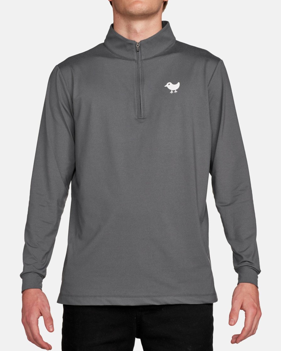 Men'S Bad Birdie Quarterzips | Quarterzip Charcoal