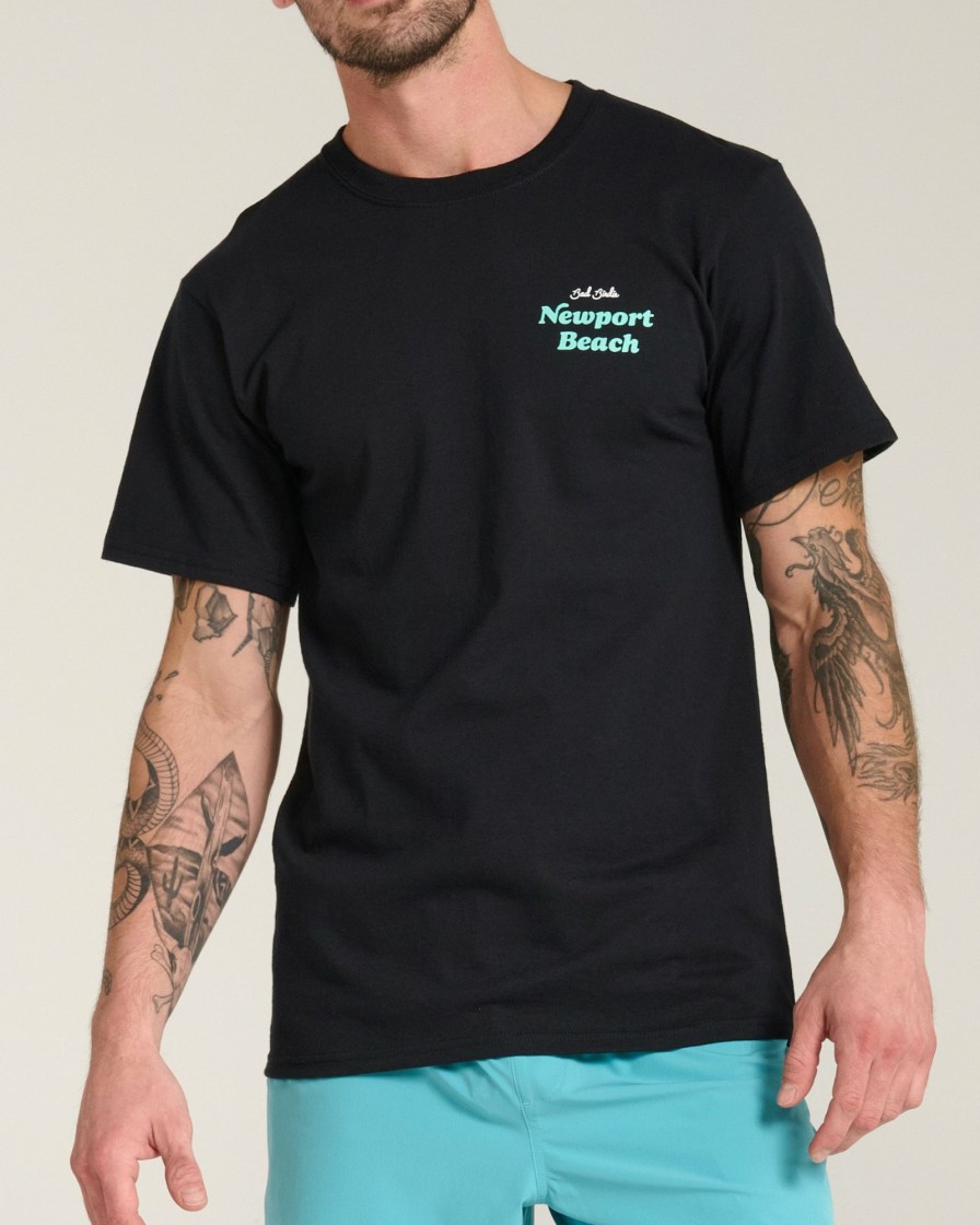 Men'S Bad Birdie T-Shirts | Newport Beach Tee Black