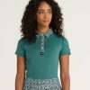 Women'S Bad Birdie Polos | Mint Chip Color Block