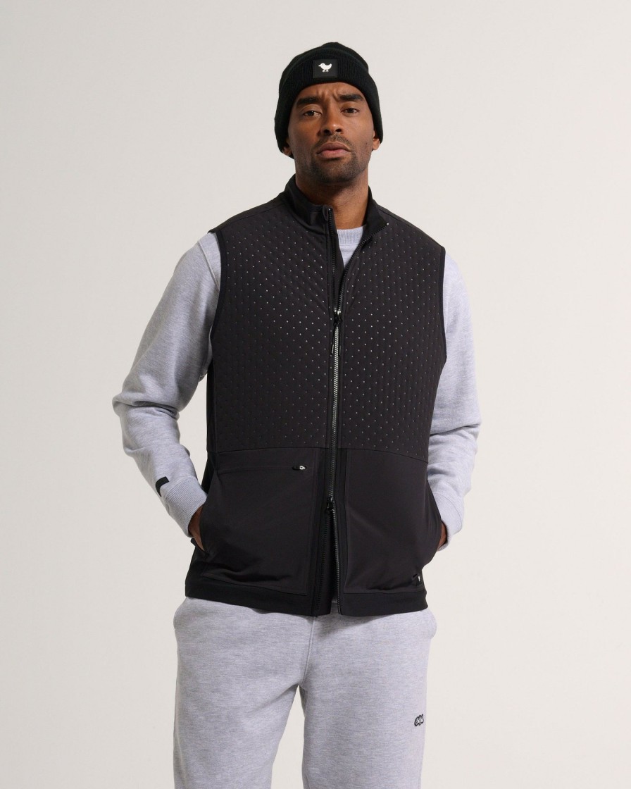 Men'S Bad Birdie Outerwear | Hybrid Vest - Black