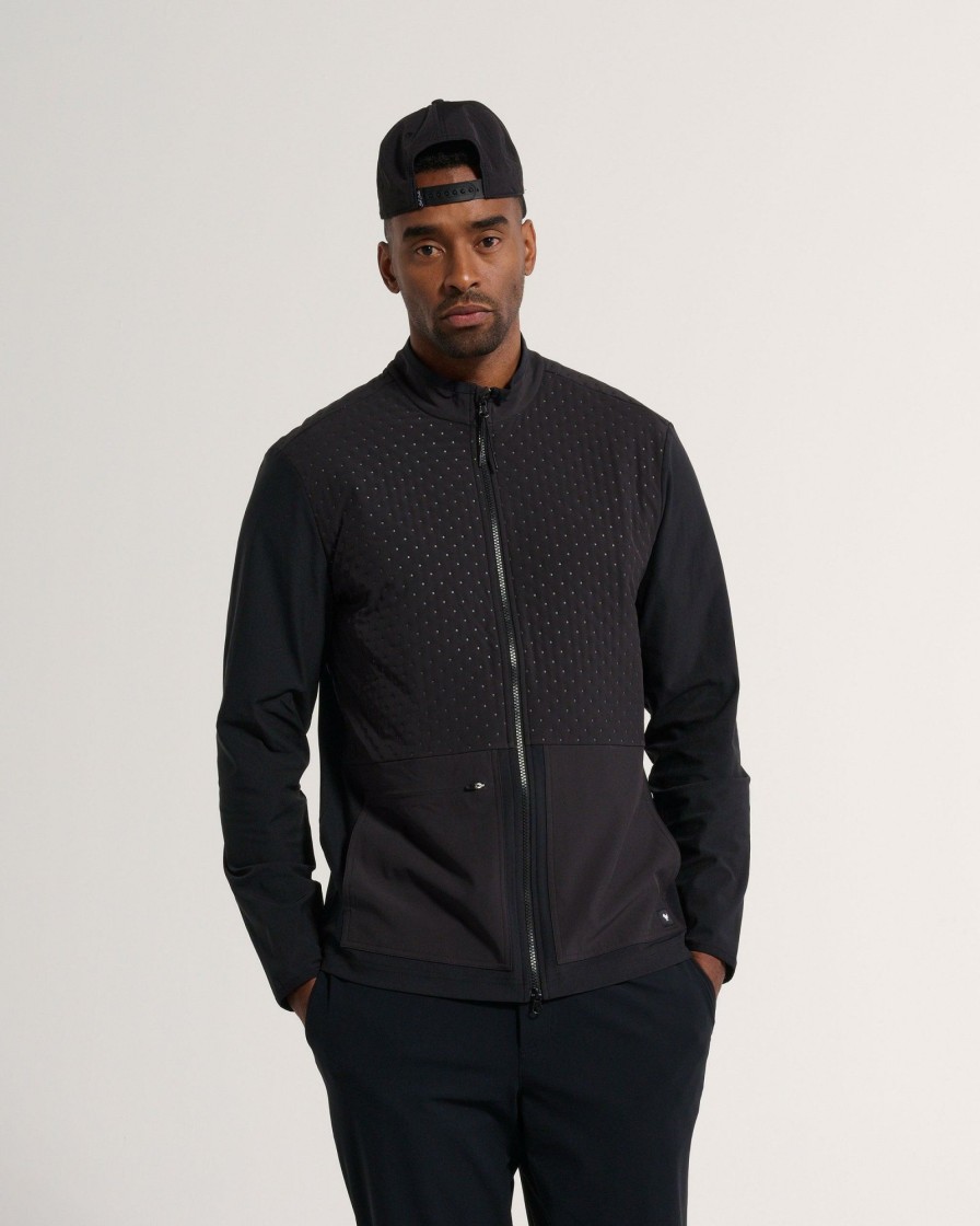 Men'S Bad Birdie Outerwear | Hybrid Jacket Black