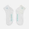 Accessories Bad Birdie | Have A Bad Day Mid Crew Sock White/Aruba Blue