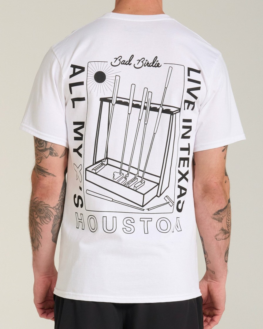 Men'S Bad Birdie T-Shirts | Houston Tee White